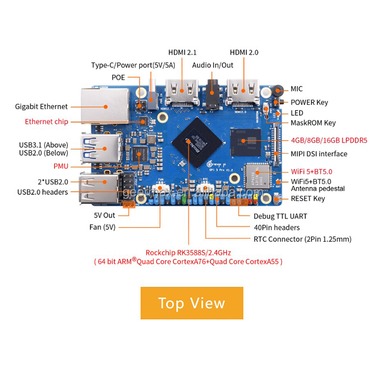 Orange Pi 5 Pro 4GB 8GB 16GB R - Orange Pi 5 Plus 16Gb 评论和价格