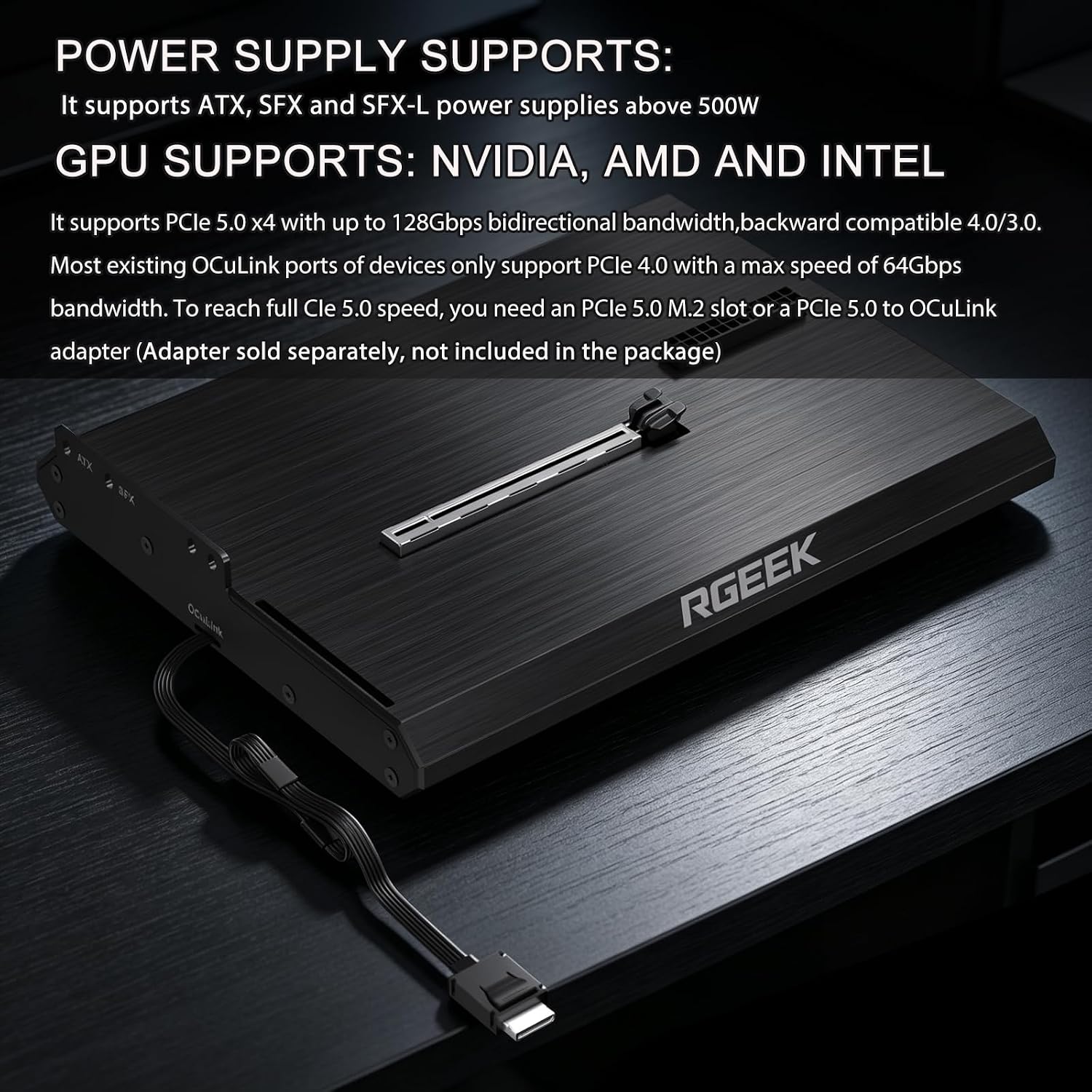 OCuLink eGPU Dock PCIe 5.0 x4  - Oculink Egpu Mini Pc 评论和价格