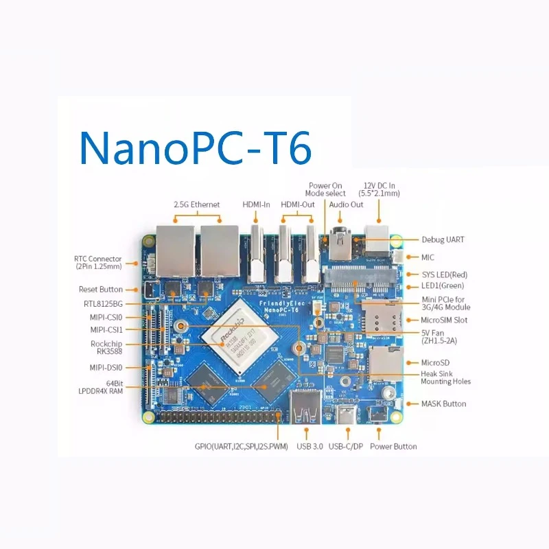 VoltSNanopc T6 Development Boa - Rockchip Rk3588 Development Board 评论和价格
