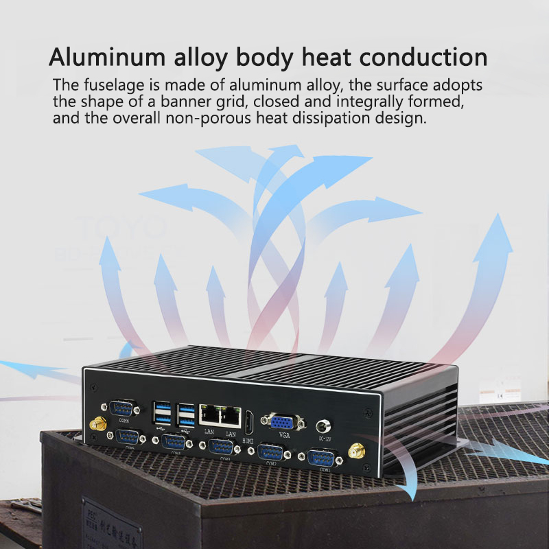 Industrial Mini PC Fanless Dua - Fanless Industrial Pc Rs485 Core I7 评论和价格